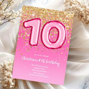 Invitation Carton d'invitation pour une fête d'anniversaire a