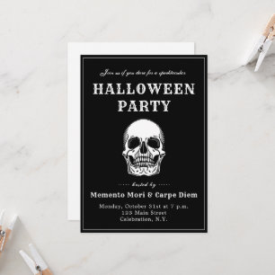 Invitation Carton d'invitation pour une fête d'Halloween avec