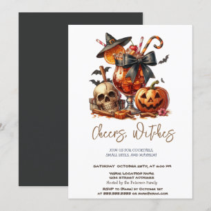 Invitation Carton d'invitation pour une fête d'Halloween avec