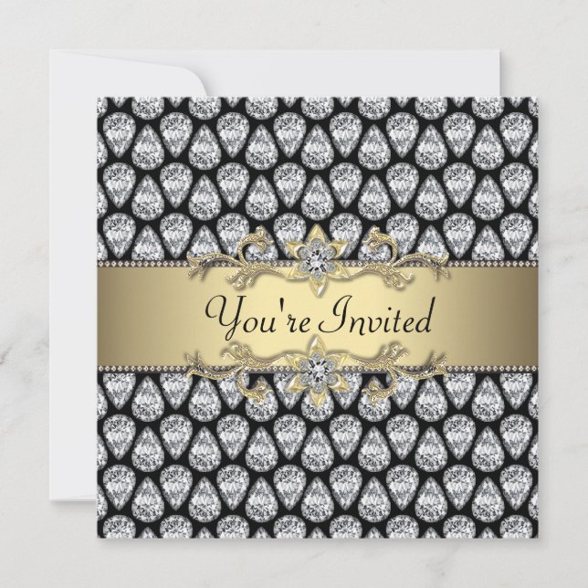Invitation Carton d'invitation pour une fête pour toutes occa (Devant)