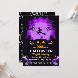 Invitation Carton d'invitation pour une soirée Halloween de s