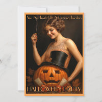 Carton d'invitation pour une soirée Halloween Flap