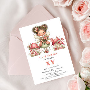 Invitation Carton d'invitation Rose pastel pour 3ème annivers