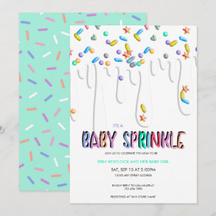 Invitation Cartons de Baby Sprinkle