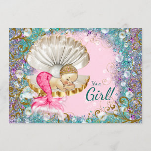 Invitation Cartons d'invitation à une baby shower pour une pe