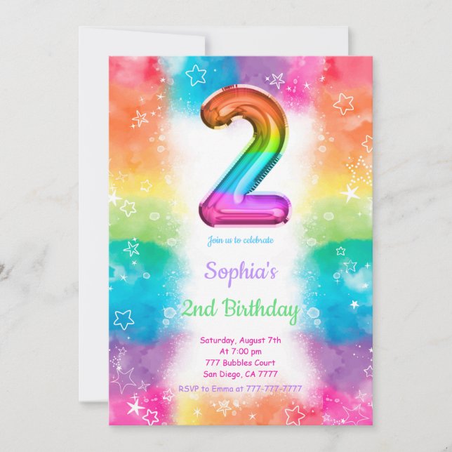 Invitation Cartons d'invitation ballons (Devant)