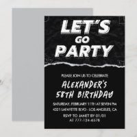 Cartons d'invitation d'anniversaire 58 ans Hommes