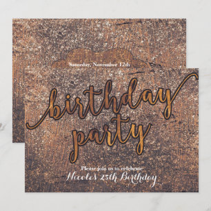 Invitation Cartons d'invitation de fête d'anniversaire Glamou