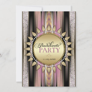 Invitation Cartons d'invitation de fête de Bachelorette Bohèm