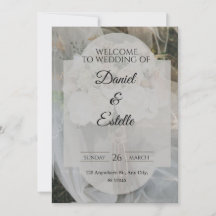  Cartons d'invitation de mariage 