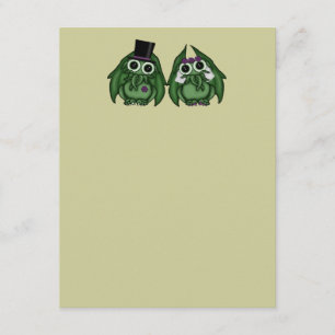 Invitation Cartons d'invitation de mariage de Cthulhu vierges