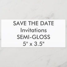 Cartons d'invitation de mariage semi-brillant 110l