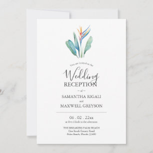 Invitation Cartons d'invitation de mariage tropicale pour la