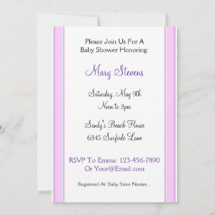 Invitation Cartons d'invitation personnalisés pour Baby Showe