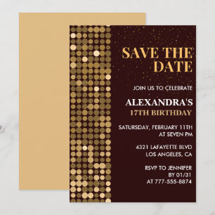 Invitation Cartons d'invitation pour 17e anniversaire À sauve