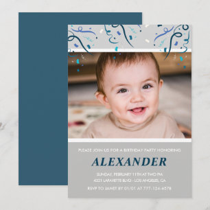 Invitation Cartons d'invitation pour 4ème anniversaire garçon