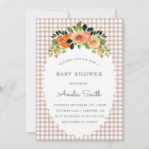 Invitation Cartons d'invitation pour Baby Shower au motif Gin