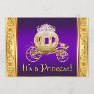 Invitation Cartons d'invitation pour Baby Shower Fille Prince