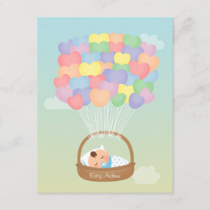 Invitation Cartons d'invitation pour Baby Shower Garçon Ballo