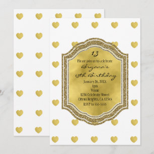 Invitation Cartons d'invitation pour fête d'anniversaire blan