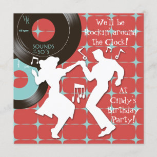 Invitation Cartons d'invitation pour fête d'anniversaire sur