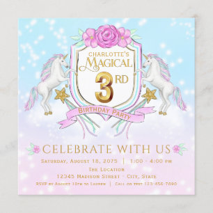 Invitation Cartons d'invitation pour la fête d'anniversaire d