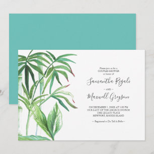 Invitation Cartons d'invitation pour la fête de mariage tropi
