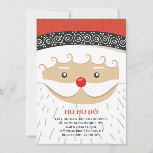 Invitation Cartons d'invitation pour la fête de Noël au visag