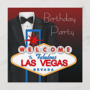 Invitation Cartons d'invitation pour l'anniversaire d'un homm
