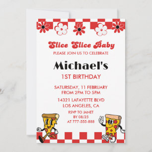 Invitation Cartons d'invitation pour le 1er anniversaire de P
