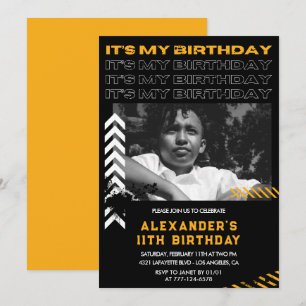 Invitation Cartons d'invitation pour les 11 ans garçon Photo 
