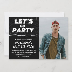 Invitation Cartons d'invitation pour les 25 ans Hommes Photo