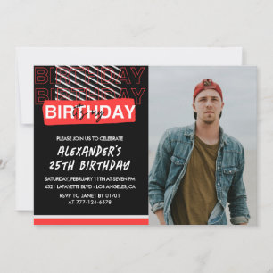 Invitation Cartons d'invitation pour les 25 ans Hommes Photo