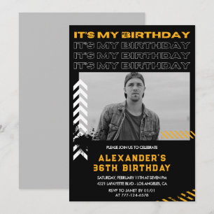Invitation Cartons d'invitation pour les 36 ans Homme Photo P