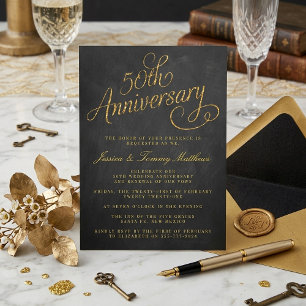 Invitation Cartons d'invitation pour les 50 ans de mariage