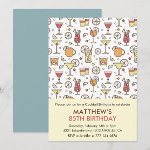 Invitation Cartons d'invitation pour les 85 ans Hommes Motif 
