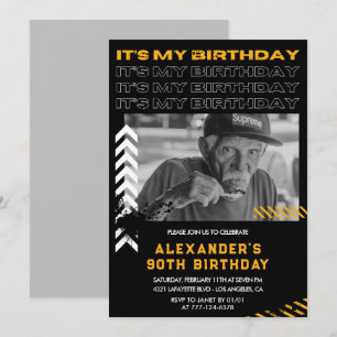 Invitation Cartons d'invitation pour les 90 ans Hommes Photo 