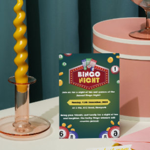 Invitation Cartons d'invitation pour soirée Bingo