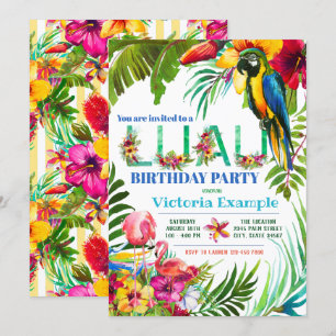 Invitation Cartons d'invitation pour soirée Luau