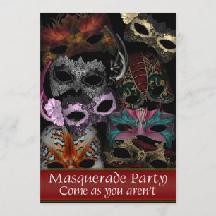 Invitation Cartons d'invitation pour soirée masquée