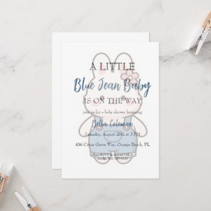 Invitation Cartons d'invitation pour une baby shower sur le t