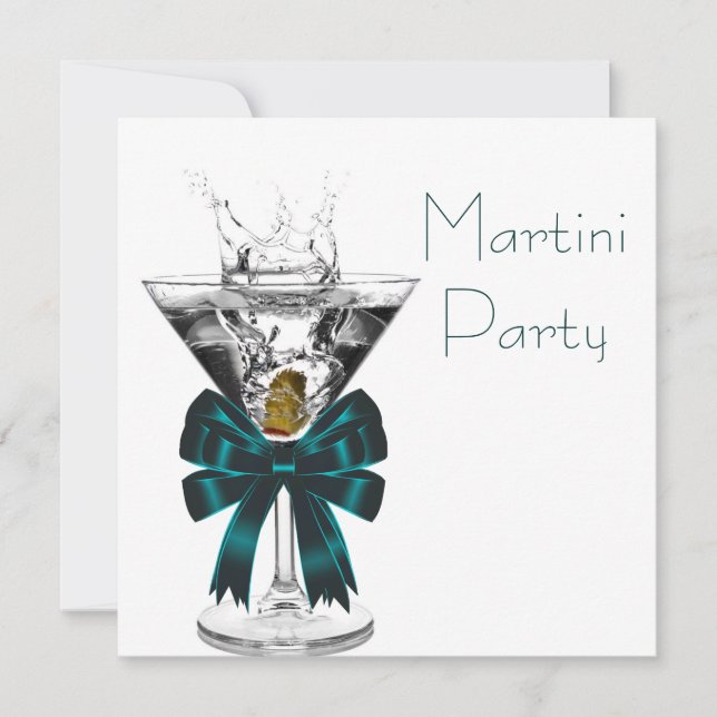 Invitation Cartons d'invitation pour une soirée Martini en fo (Devant)