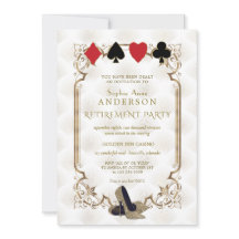Casino Art Déco Blanc Vegas Poker Retraite