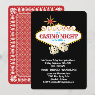 Invitation Casino Las Vegas Marquee Noir nocturne