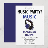 Casque Audio Musique La Musique Me Rend Heureux Fê