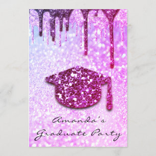 Invitation Casquette 3D Holographe Parties scintillant de la