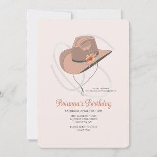 Invitation Casquette Cowgirl