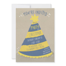 Invitation Casquette d'anniversaire