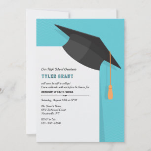 Invitation Casquette de Diplôme