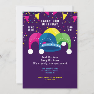 Invitation Casquette de Jester